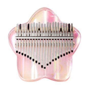 Kalimba Şeffaf Akrilik Gökkuşağı Desenli Yıldız Şekilli 21 Nota