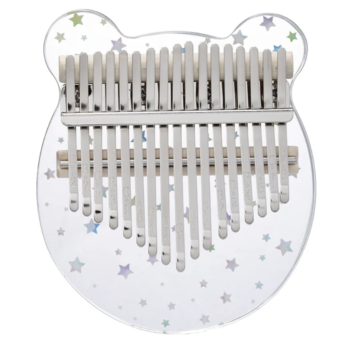 Akrilik Yıldızlı Ayı Kalimba 21 Nota | Şeffaf Tonlu