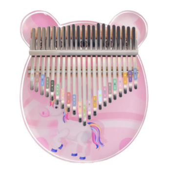 Akrilik Tek Boynuzlu At Kalimba 21 Nota Kristal Berrak Tonlu