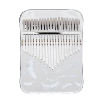 Akrilik Kalimba Şifalı Ton 21 Nota Tüy Desen