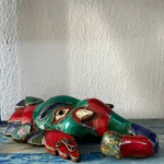 Taş İşleme Ganesha Duvar Süsü Maske