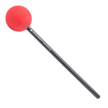 Kırmızı Top Başlı Flumi Friction Mallet Gong Ses Yaratım Tokmağı 7cm