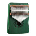 Kalimba Güneş Desenli Kavak Ağacı Yeşil 21 Notalı