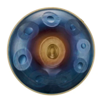 Handpan 9 Notalı 440 Hz Nitride Çelik Gold Edge 22” ( D-Kurd)