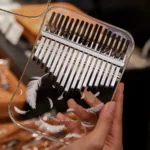 Akrilik Kalimba Şifalı Ton 21 Nota Tüy Desen