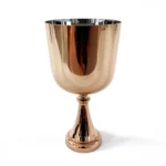 Titanyum Rose Golden Kaplama Quartz Kristal Ayaklı Holy Graill 9" (C/Do) - Kök Çakra