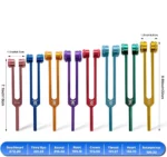 Çakra Tuning Fork (Ses Frekans Çatalı) Seti – 7 Çakra Frekanslı
